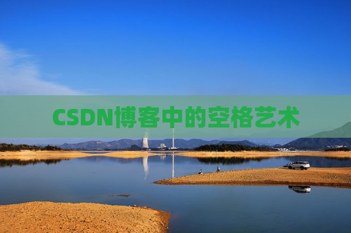 CSDN博客中的空格艺术